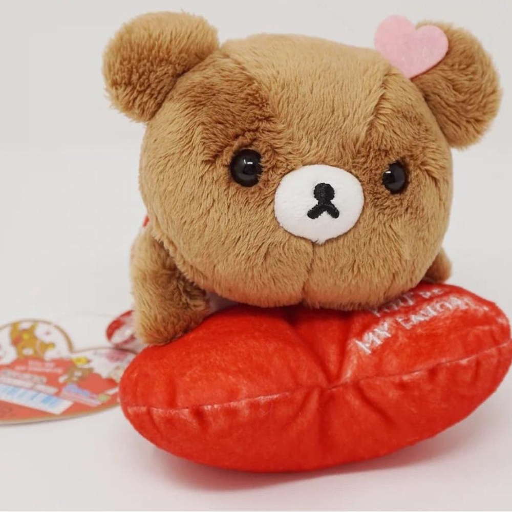 RARE Rilakkuma with red heart. Comes with tags.